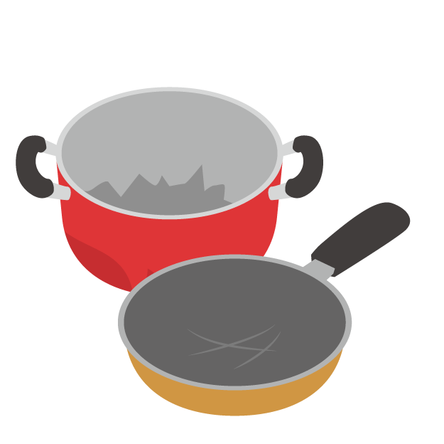 鍋とフライパンのセット